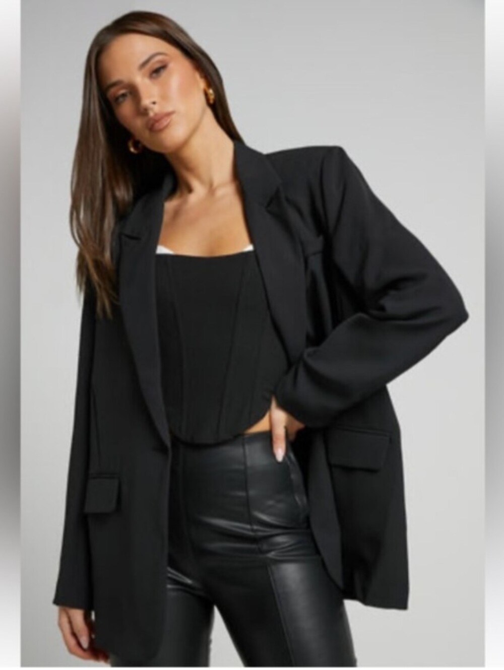 A New Day Oversized Black Blazer